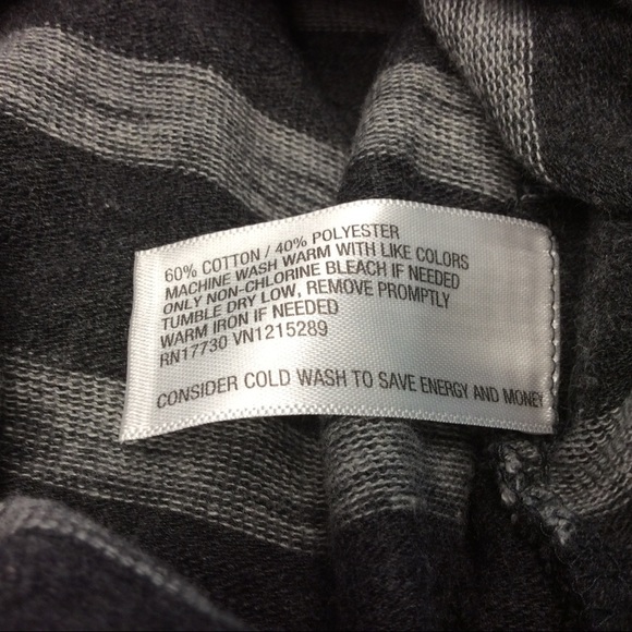 MERONA MEN’S LONG SLEEVE LIGHT SWEATSHIRT SIZE:XLARGE COLOR:GRAY /BLACK STRIPES - Picture 7 of 7